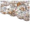 Hanna 4Lt Flush  - Gold Metal & Clear Crystal