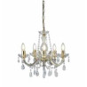 Marie Therese 5Lt Pendant - Polished Brass & Clear Acrylic