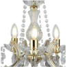 Marie Therese 5Lt Pendant - Polished Brass & Clear Acrylic
