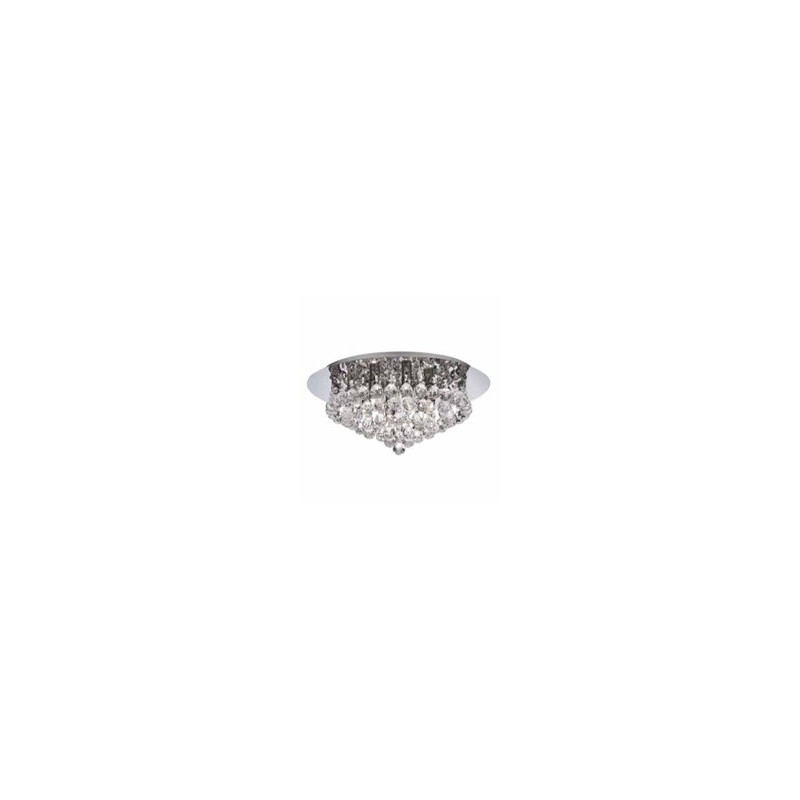 Hanna 6Lt Flush  - Chrome Metal & Clear Crystal