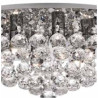 Hanna 6Lt Flush  - Chrome Metal & Clear Crystal