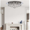 Hanna 6Lt Flush  - Chrome Metal & Clear Crystal
