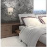 Hotel Wall Light- Antique Brass Metal & White Fabric