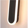 Bordo Oval LED Outdoor Wall Light, Length 300mm, Black