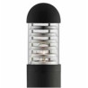 Bronx Outdoor Post- Black Metal & Polycarbonate