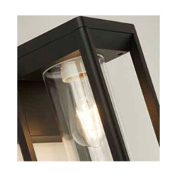 Atlanta Outdoor Wall Light - Black Metal & Polycarbonate