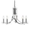 Ascona 5Lt Pendant - Chrome Metal & Glass