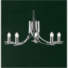 Ascona 5Lt Pendant - Chrome Metal & Glass