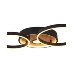 Curio Flush - Black Metal & Wood