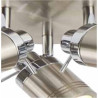 Samson 3Lt Round Spotlight  - Satin Silver Metal
