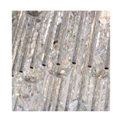 Beatrix 8Lt Flush - Chrome Metal & Crystal