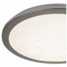 Scilly LED Flush - Chrome Metal & Crystal Sand