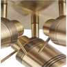 Samson 3Lt Round Spotlight  - Antique Brass Metal