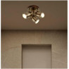 Samson 3Lt Round Spotlight  - Antique Brass Metal