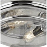 Glasgow 2Lt Flush  - Chrome Metal & Clear Glass