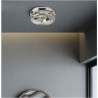 Glasgow 2Lt Flush  - Chrome Metal & Clear Glass