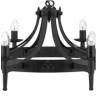 Cartwheel II  8Lt Pendant - Black Wrought Iron