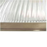 American Diner Wall Light - Antique Brass & Ribbed Glass