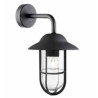 Toronto Outdoor Wall Light - Black Metal & Clear Glass