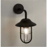 Toronto Outdoor Wall Light - Black Metal & Clear Glass