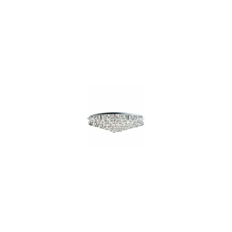 Hanna 8Lt Flush  - Chrome Metal & Clear Crystal