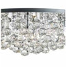 Hanna 8Lt Flush  - Chrome Metal & Clear Crystal