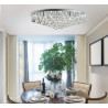 Hanna 8Lt Flush  - Chrome Metal & Clear Crystal