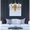 Flemish 12Lt Pendant - Solid Brass Metal