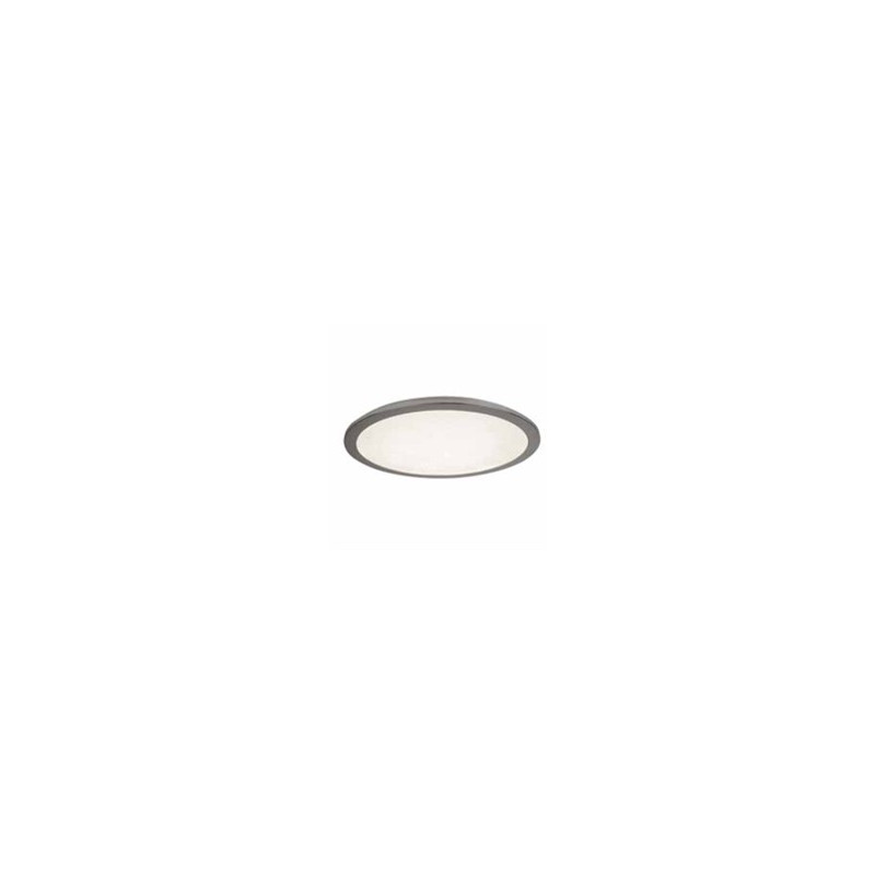 Scilly LED Flush  -  Chrome & Crystal Sand, IP44