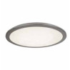 Scilly LED Flush  -  Chrome & Crystal Sand, IP44