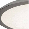 Scilly LED Flush  -  Chrome & Crystal Sand, IP44