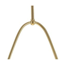 Avalon  Pendant  - Gold Metal & Opal Glass