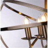 Orbit 6Lt Pendant  - Antique Brass Metal