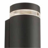 Sheffield Outdoor 2Lt Wall Light - Grey, Glass & Polycarb
