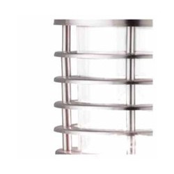 Louvre Outdoor Post - Stainless Steel & Polycarbonate, IP44