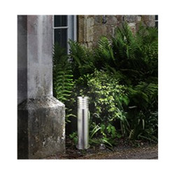 Louvre Outdoor Post - Stainless Steel & Polycarbonate, IP44