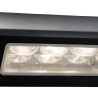 Peru LED Outdoor Wall Light  -  Black Metal & Glass, IP44