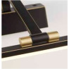 Bilbao  Picture Light - Black & Brushed Gold Metal