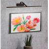 Bilbao  Picture Light - Black & Brushed Gold Metal