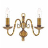 Flemish 2Lt Wall Light - Solid Brass Metal