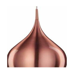 Vibrant Pendant  - Metallic Pink Metal