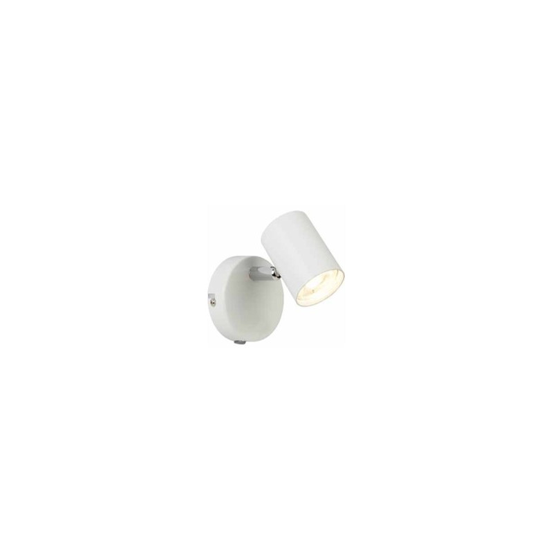 Rollo Spotlight Wall Light - White Metal