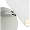 Rollo Spotlight Wall Light - White Metal