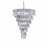 Sigma  9Lt Chandelier - Chrome Metal & Acrylic