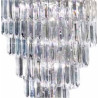 Sigma  9Lt Chandelier - Chrome Metal & Acrylic
