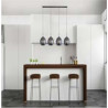 Amsterdam 4Lt Bar Pendant - Black Metal & Smoked Glass