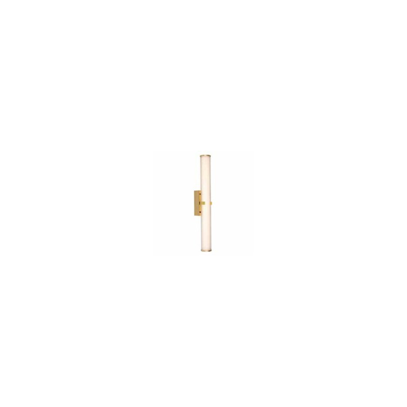 Clamp Wall Light - Gold Metal, Ribbed Clear & Opal Diffuser