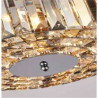 Chapeau 3Lt Pendant/Semi-Flush - Chrome & Mixed Glass