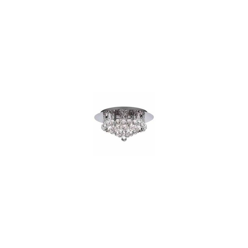 Hanna 4Lt Flush  - Chrome Metal & Clear Crystal