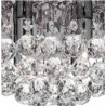 Hanna 4Lt Flush  - Chrome Metal & Clear Crystal